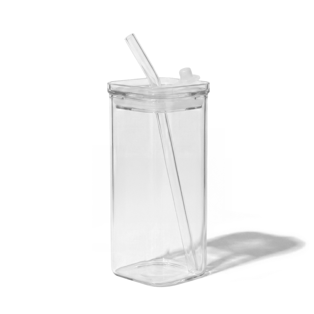 Quadratischer Matcha Glasbecher - MatchaLand Deutschland