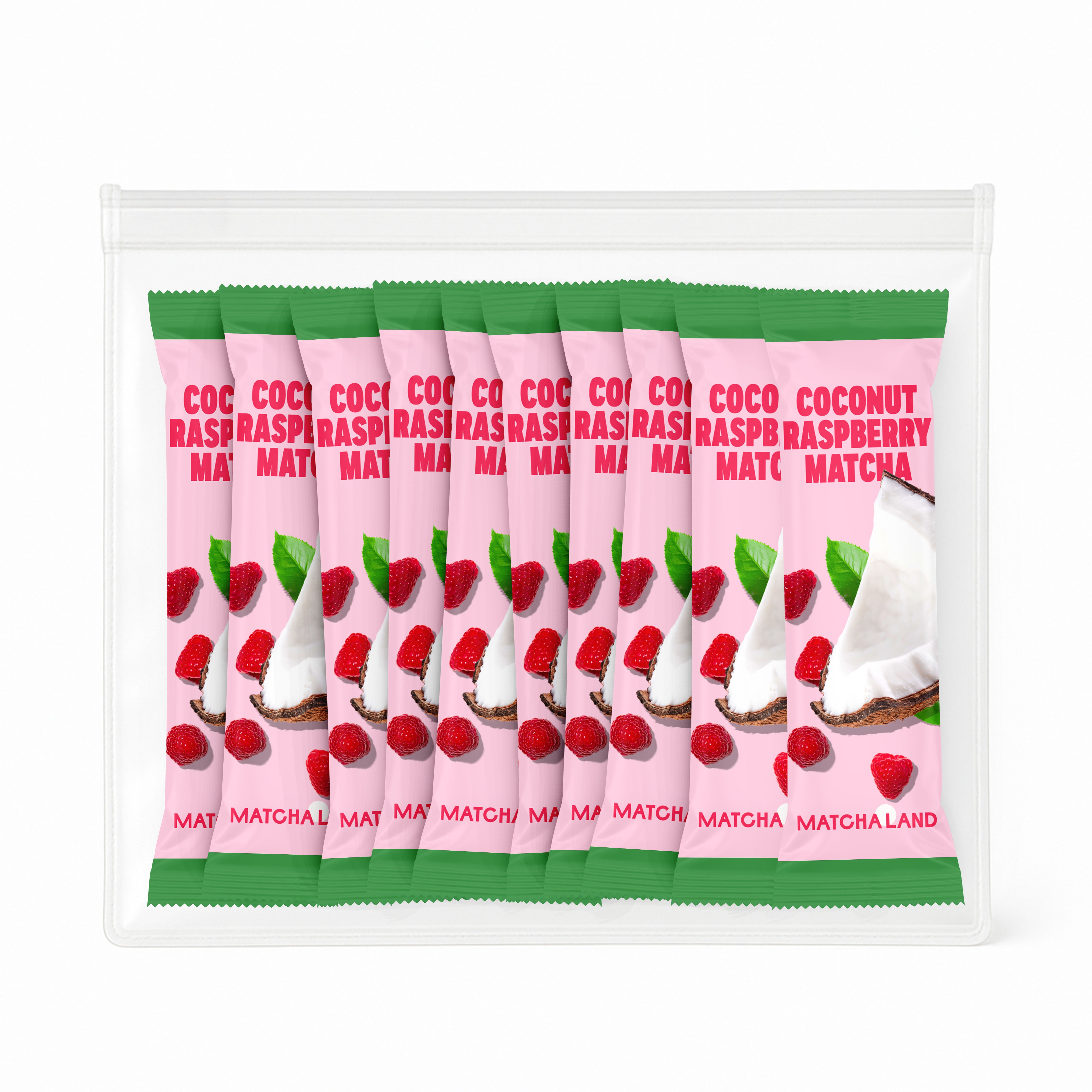 Coconut Raspberry Matcha Sachets (10er Pack)
