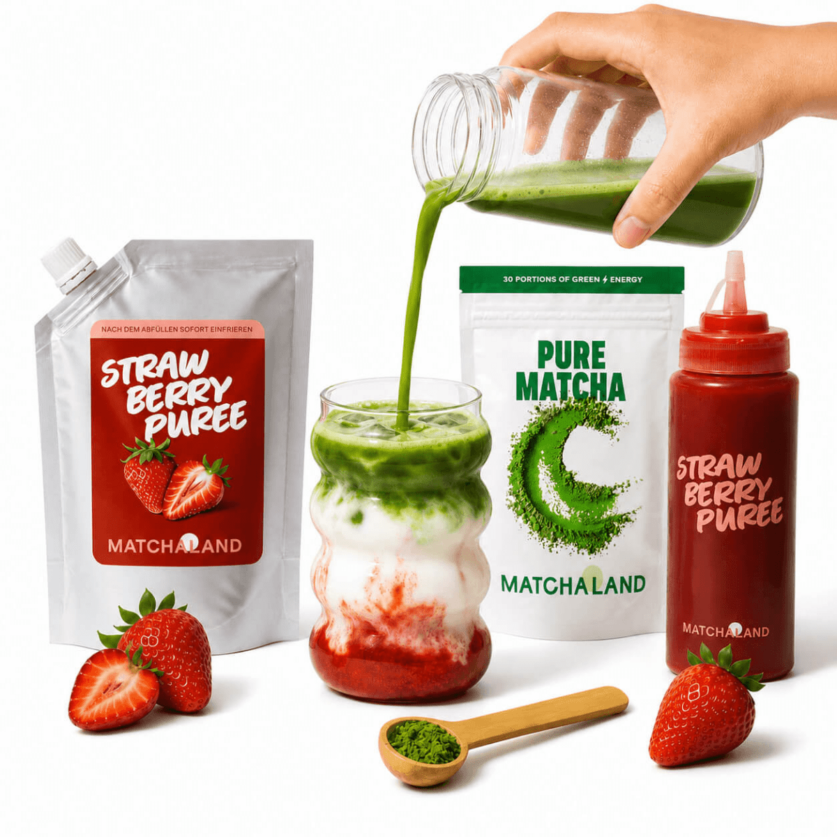 Strawberry Matcha Latte Set - MatchaLand Deutschland
