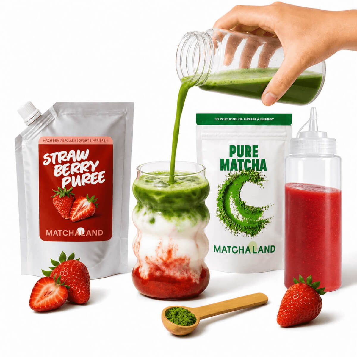 Strawberry Matcha Latte Set - MatchaLand Deutschland